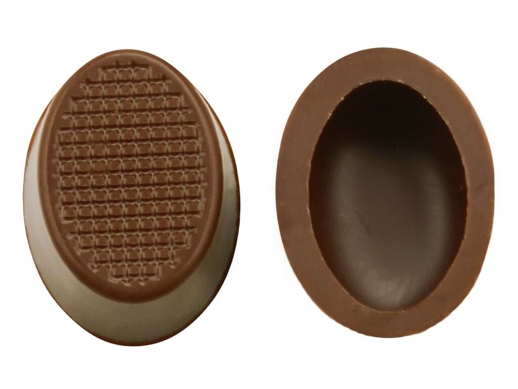 CM Basics 1 Folie Oval-Schalen Zartbitter