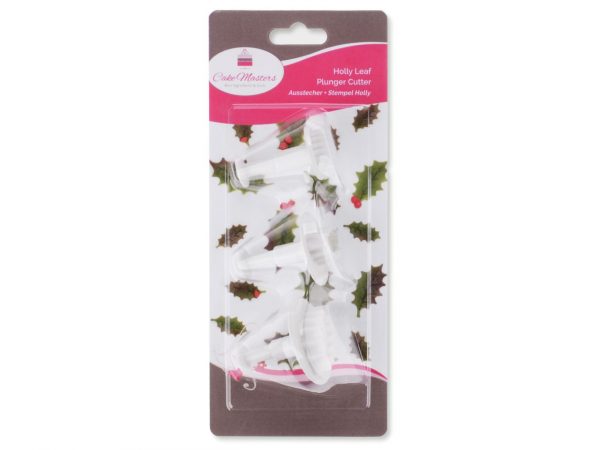 Cake-Masters Ausstecher + Stempel Holly 3er – Bild 2