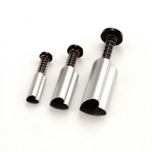 Cake-Masters Ausstecher + Stempel Herz 3er Metall