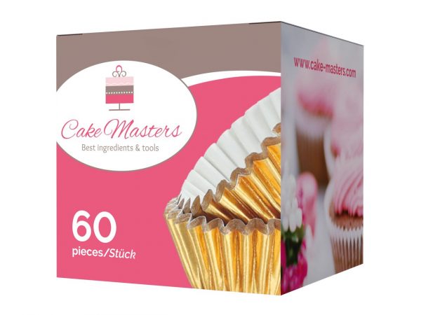 Cake Masters Pralinenkapseln 25mm gold 60 Stück – Bild 2