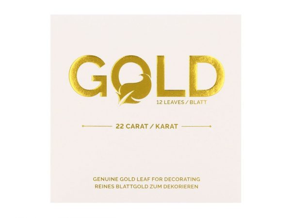 Cake Masters Blattgold 5x5cm 12 Blatt – Bild 2