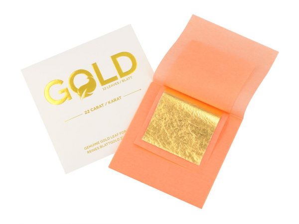 Cake Masters Blattgold 5x5cm 12 Blatt – Bild 4