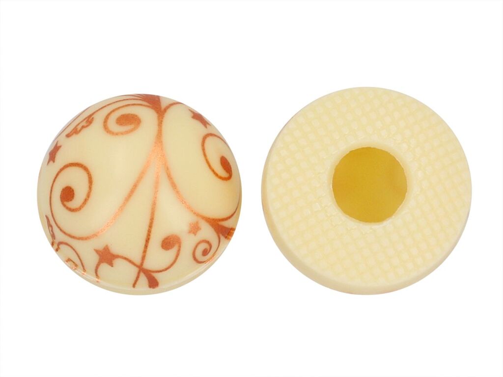 CM Basics 1 Folie Halbkugeln mit Ornamenten Weiß