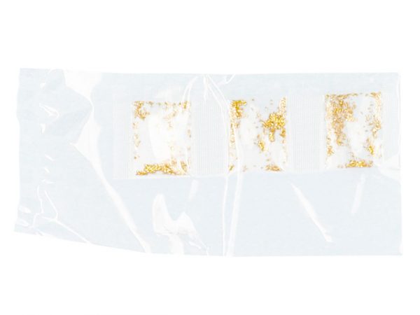 Minibeutel Flitter grob gold 3er Pack – Bild 2