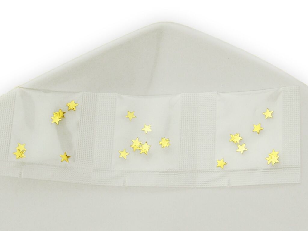 CM Basics Minibeutel Stern gold 3er Pack