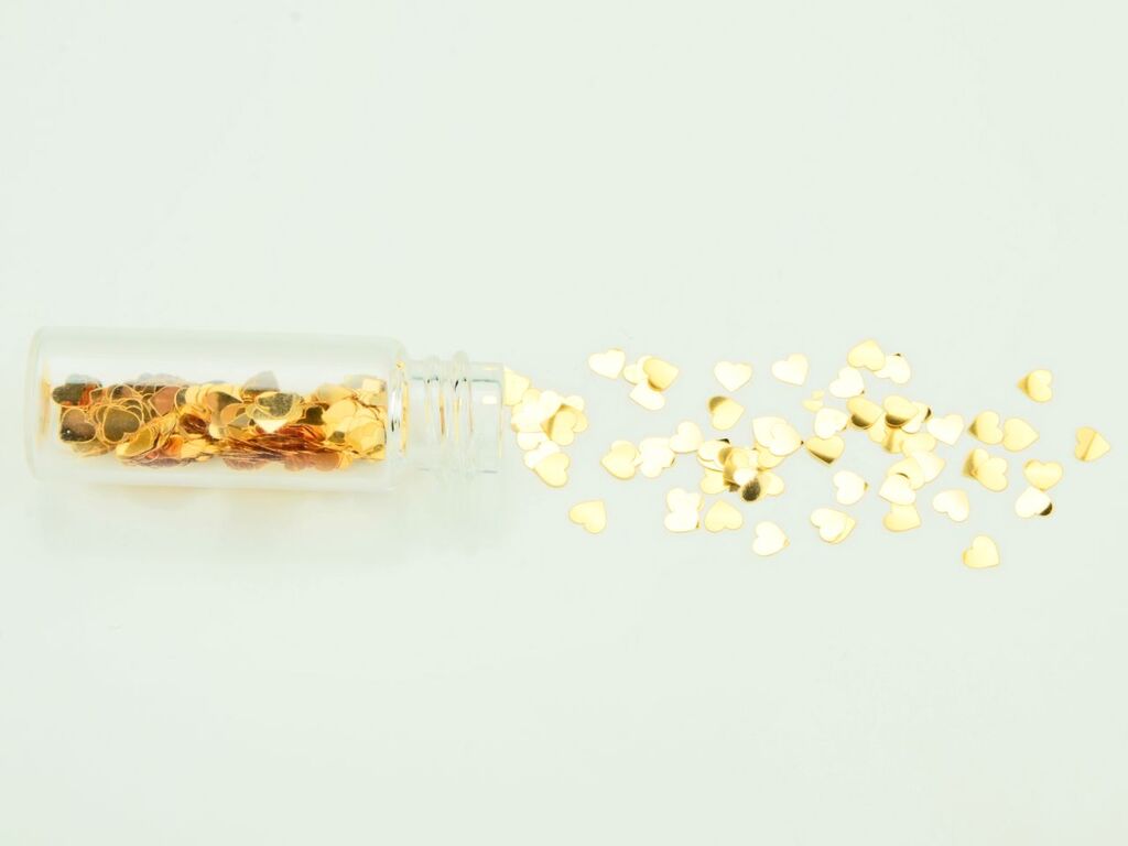 Cake-Masters Mini-Flacon Herz gold