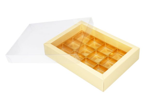 Trüffel-Verpackung champagner für 12 Trüffel