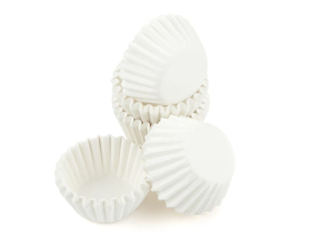 Cake Masters Pralinenkapseln MINI 22mm weiß 100 Stück