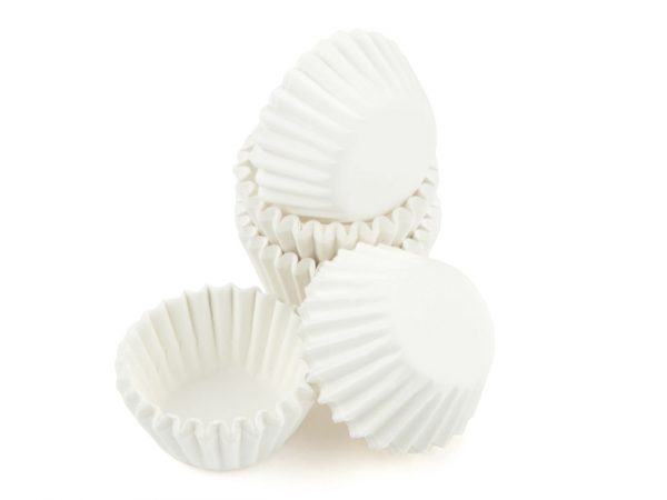 Cake Masters Pralinenkapseln MINI 22mm weiß 100 Stück