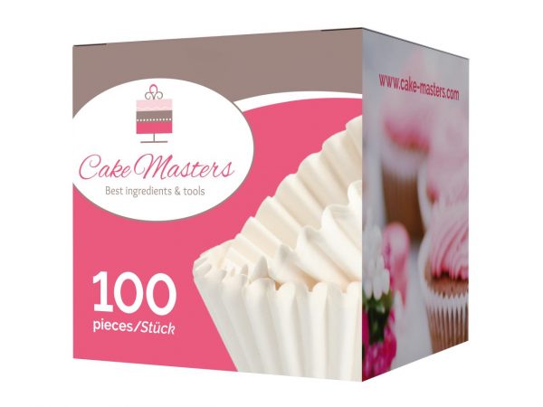 Cake Masters Pralinenkapseln MINI 22mm weiß 100 Stück – Bild 2