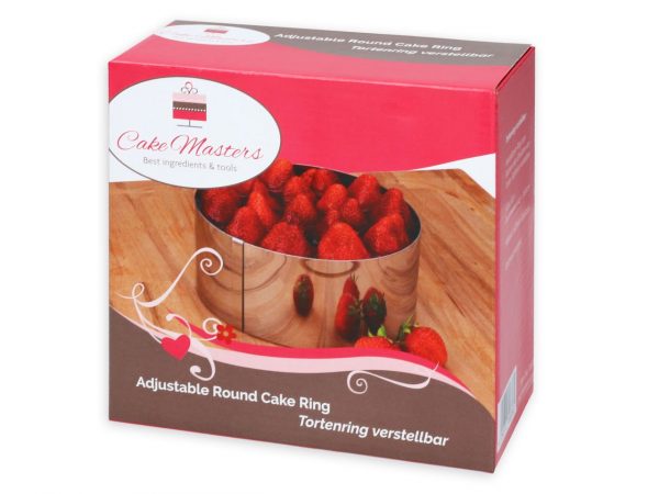 Cake Masters Tortenring verstellbar 8cm hoch – Bild 2