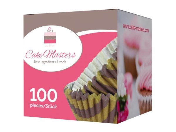 Cake Masters Pralinenkapseln 25mm mocca-gold 100 Stück – Bild 2