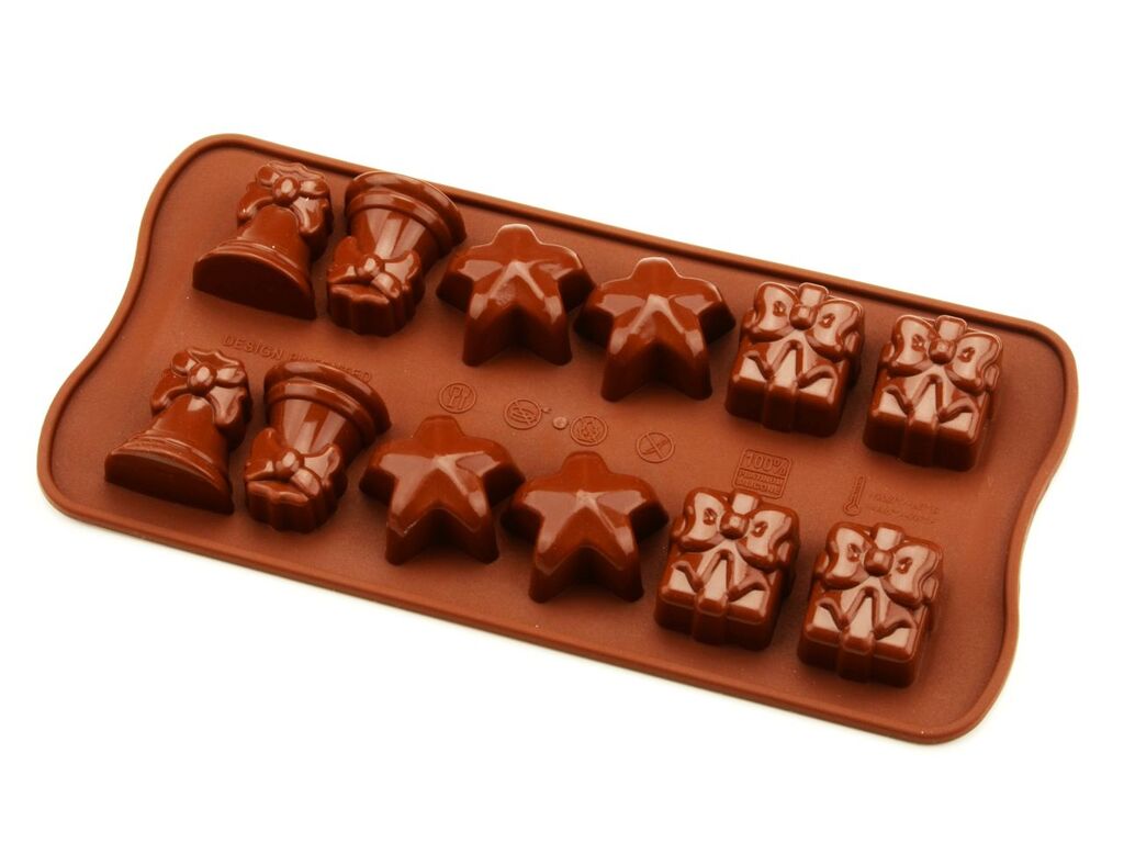 Silikomart Silikon-Pralinenform Weihnachten