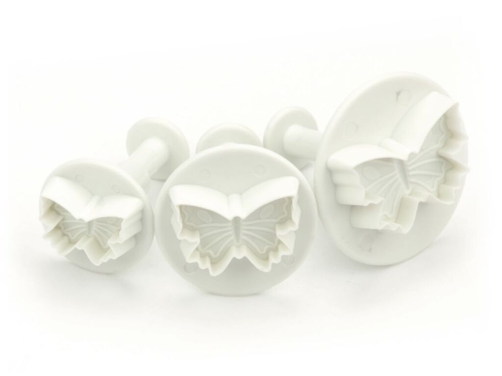 Cake Masters Ausstecher + Stempel Schmetterling 3er