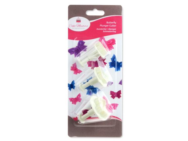 Cake Masters Ausstecher + Stempel Schmetterling 3er – Bild 2