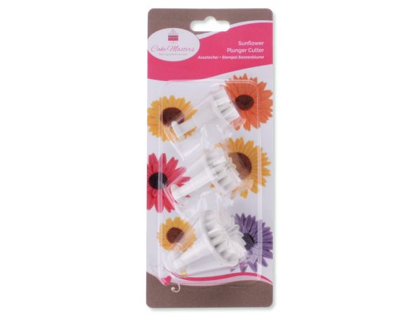 Cake Masters Ausstecher + Stempel Sonnenblume 3er – Bild 2