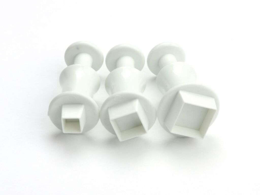 Cake Masters Ausstecher + Stempel Quadrat 3er
