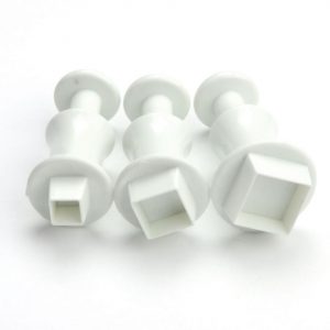 Cake Masters Ausstecher + Stempel Quadrat 3er