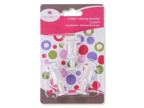 Cake Masters Ausstecher + Stempel Rund 3er – Bild 2
