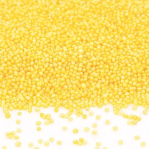 CM Basics Mini-Perlen gelb-glimmer 100g