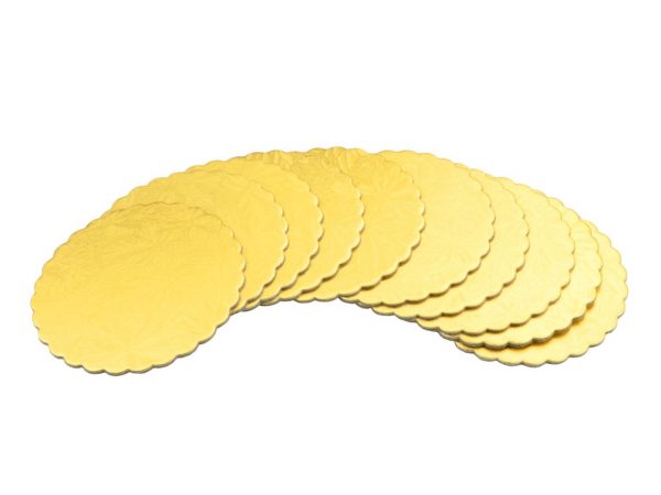 Cake Masters Cakeboard 10cm gold 10 Stück