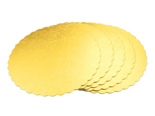 Cake Masters Cakeboard 22cm gold 5 Stück