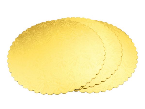 Cake Masters Cakeboard 28cm gold 3 Stück