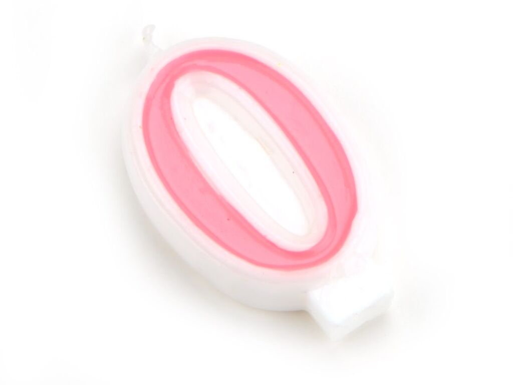 Pati-Versand Zahlenkerze rosa 0