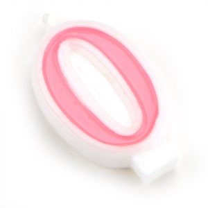 Pati-Versand Zahlenkerze rosa 0