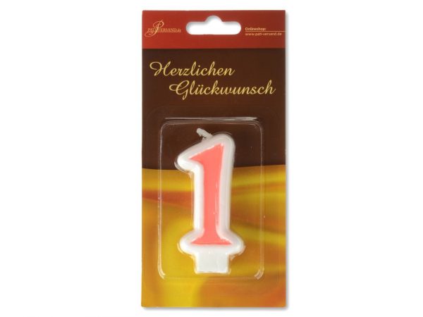 Pati-Versand Zahlenkerze rosa 1 – Bild 2