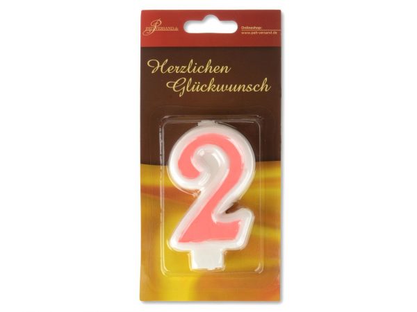 Pati-Versand Zahlenkerze rosa 2 – Bild 2