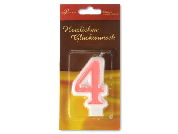 Pati-Versand Zahlenkerze rosa 4 – Bild 2