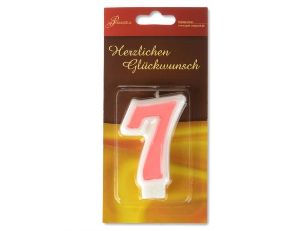 Pati-Versand Zahlenkerze rosa 7 – Bild 2