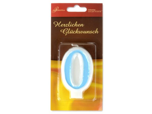 Pati-Versand Zahlenkerze blau 0 – Bild 2