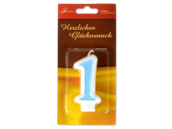 Pati-Versand Zahlenkerze blau 1 – Bild 2