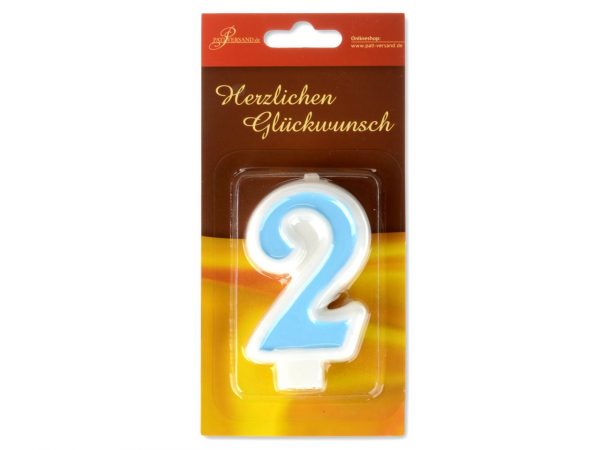 Pati-Versand Zahlenkerze blau 2 – Bild 2