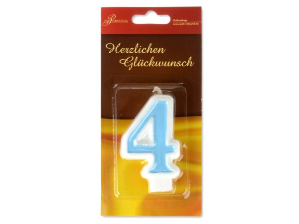 Pati-Versand Zahlenkerze blau 4 – Bild 2