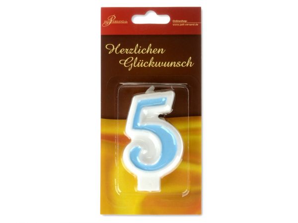 Pati-Versand Zahlenkerze blau 5 – Bild 2