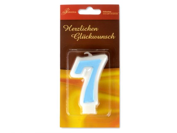 Pati-Versand Zahlenkerze blau 7 – Bild 2