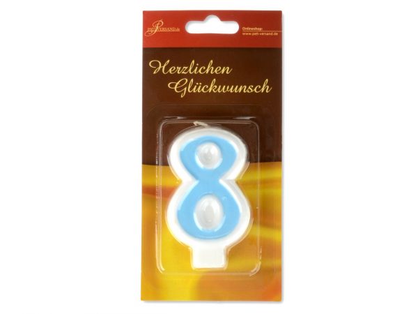 Pati-Versand Zahlenkerze blau 8 – Bild 2