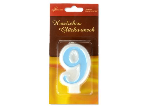 Pati-Versand Zahlenkerze blau 9 – Bild 2