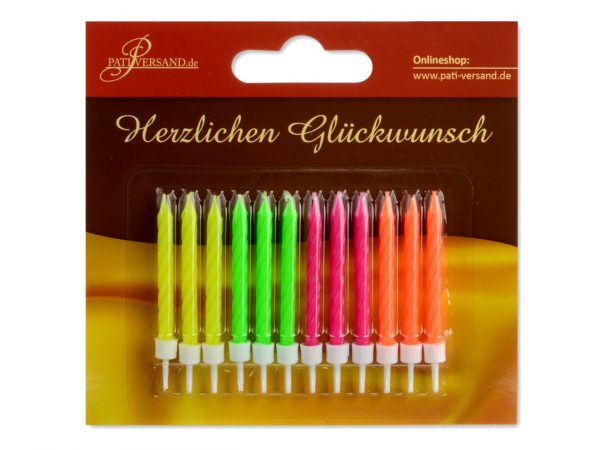 Pati-Versand Kerzen bunt 12er – Bild 2