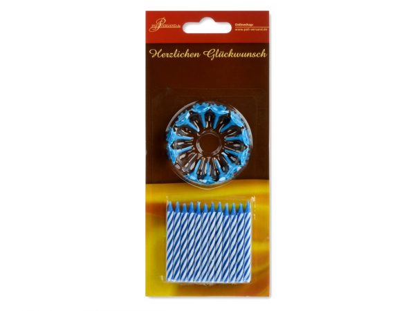 Pati-Versand Kerzen blau 24er – Bild 2