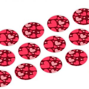CM Basics Cupcake Buttons Herzen 12 Stück