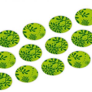 CM Basics Cupcake Buttons Pflanzen grün 12 Stück