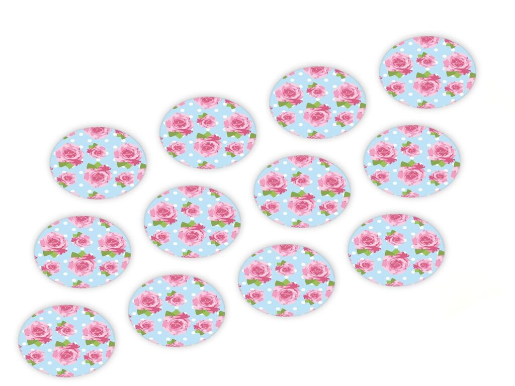 CM Basics Cupcake Buttons Rosen 12 Stück