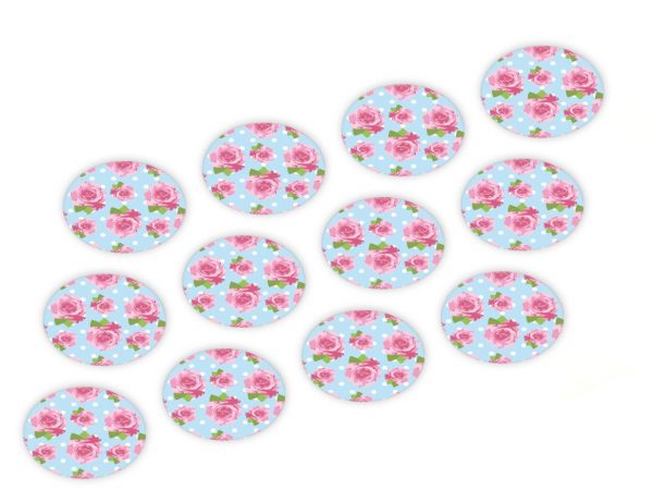 CM Basics Cupcake Buttons Rosen 12 Stück
