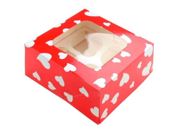 Cupcake Box Herzen 2er Set
