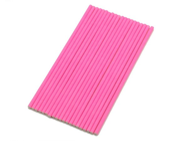 Cake Masters Stiele für Lollis 20 Stück 15cm pink
