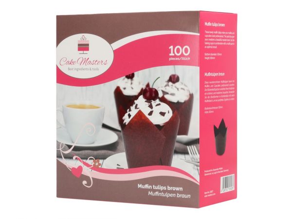Cake Masters Muffintulpen braun 100 Stück – Bild 2